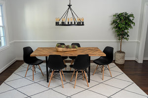 Ivory 7' 5 x 10' Decatur Rectangle Area Rug 100% Cotton All Natural Sustainable Eco-Friendly Carpet for Dining Living Office Dorm Rooms for Sale at Rug Engine