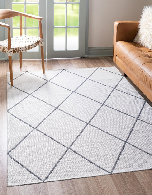 Ivory 2' 2 x 3' Decatur Rectangle Area Rug 100% Cotton All Natural Sustainable Eco-Friendly Carpet for Dining Living Office Dorm Rooms for Sale at Rug Engine