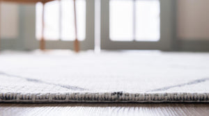 Ivory 7' 5 x 10' Decatur Rectangle Area Rug 100% Cotton All Natural Sustainable Eco-Friendly Carpet for Dining Living Office Dorm Rooms for Sale at Rug Engine