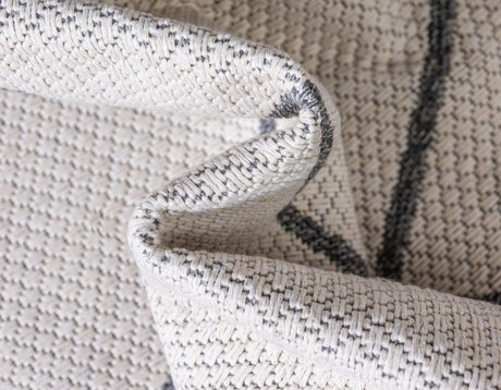 Ivory 7' 5 x 10' Decatur Rectangle Area Rug 100% Cotton All Natural Sustainable Eco-Friendly Carpet for Dining Living Office Dorm Rooms for Sale at Rug Engine