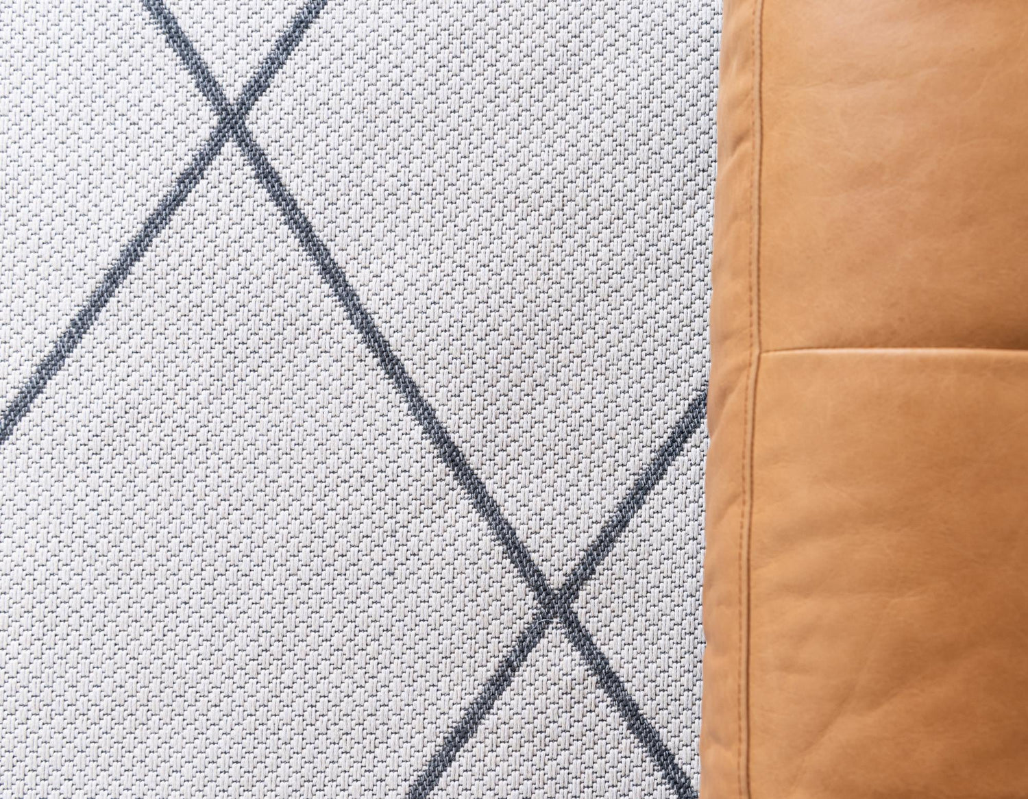 Ivory 2' x 7' 10 Decatur Runner Area Rug 100% Cotton All Natural Sustainable Eco-Friendly Carpet for Dining Living Office Dorm Rooms for Sale at Rug Engine