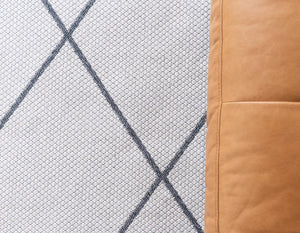 Ivory 2' x 7' 10 Decatur Runner Area Rug 100% Cotton All Natural Sustainable Eco-Friendly Carpet for Dining Living Office Dorm Rooms for Sale at Rug Engine