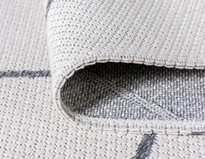 Ivory 2' x 6' Decatur Runner Area Rug 100% Cotton All Natural Sustainable Eco-Friendly Carpet for Dining Living Office Dorm Rooms for Sale at Rug Engine