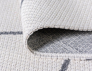 Ivory 2' x 7' 10 Decatur Runner Area Rug 100% Cotton All Natural Sustainable Eco-Friendly Carpet for Dining Living Office Dorm Rooms for Sale at Rug Engine