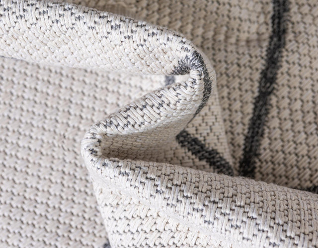 Ivory 2' x 7' 10 Decatur Runner Area Rug 100% Cotton All Natural Sustainable Eco-Friendly Carpet for Dining Living Office Dorm Rooms for Sale at Rug Engine