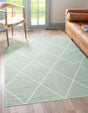 Green 8' 5 x 11' 4 Decatur Rectangle Area Rug 100% Cotton All Natural Sustainable Eco-Friendly Carpet for Dining Living Office Dorm Rooms for Sale at Rug Engine