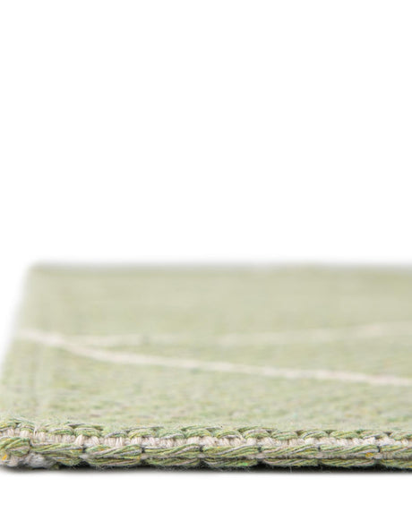 Green 4' 2 x 6' Decatur Rectangle Area Rug 100% Cotton All Natural Sustainable Eco-Friendly Carpet for Dining Living Office Dorm Rooms for Sale at Rug Engine