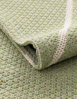 Green 2' x 7' 10 Decatur Runner Area Rug 100% Cotton All Natural Sustainable Eco-Friendly Carpet for Dining Living Office Dorm Rooms for Sale at Rug Engine