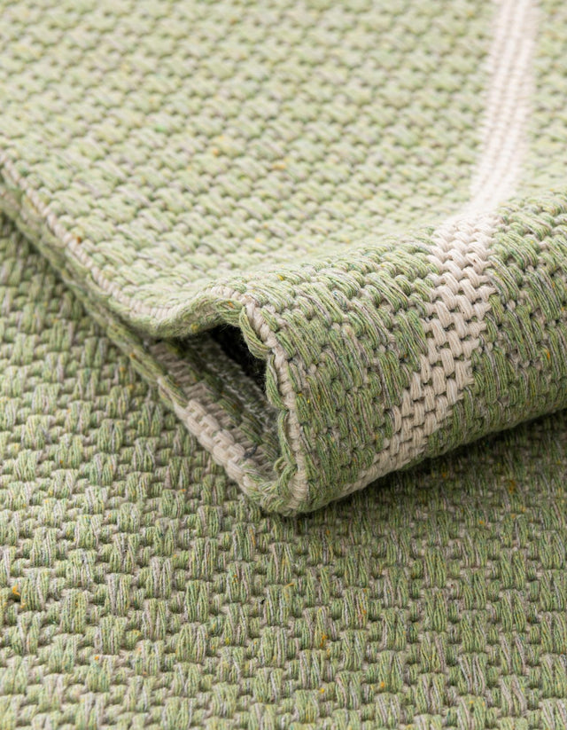 Green 2' x 6' Decatur Runner Area Rug 100% Cotton All Natural Sustainable Eco-Friendly Carpet for Dining Living Office Dorm Rooms for Sale at Rug Engine