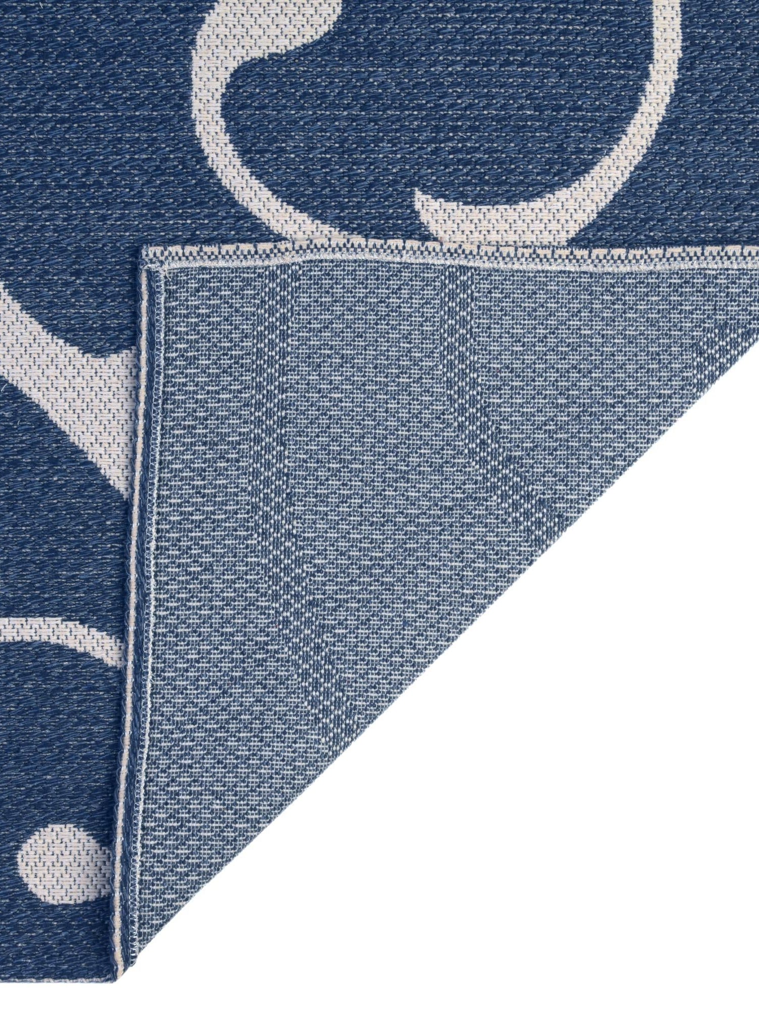 Navy Blue 6' 4 x 9' Decatur Rectangle Area Rug 100% Cotton All Natural Sustainable Eco-Friendly Carpet for Dining Living Office Dorm Rooms for Sale at Rug Engine