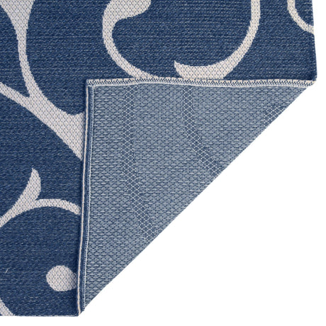 Navy Blue 6' 4 x 9' Decatur Rectangle Area Rug 100% Cotton All Natural Sustainable Eco-Friendly Carpet for Dining Living Office Dorm Rooms for Sale at Rug Engine