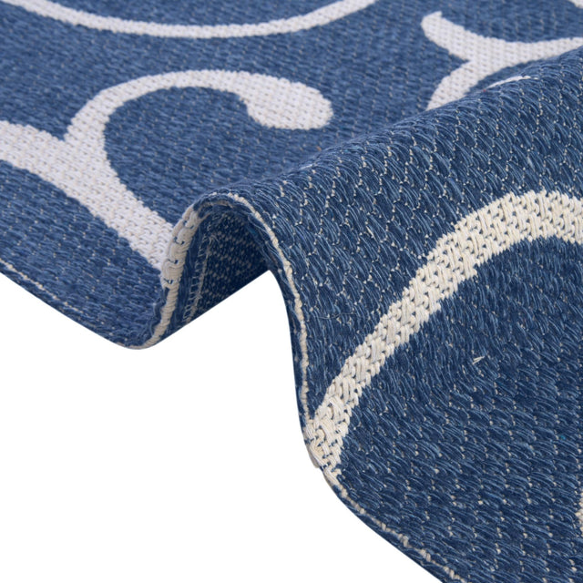 Navy Blue 4' 2 x 6' 1 Decatur Rectangle Area Rug 100% Cotton All Natural Sustainable Eco-Friendly Carpet for Dining Living Office Dorm Rooms for Sale at Rug Engine