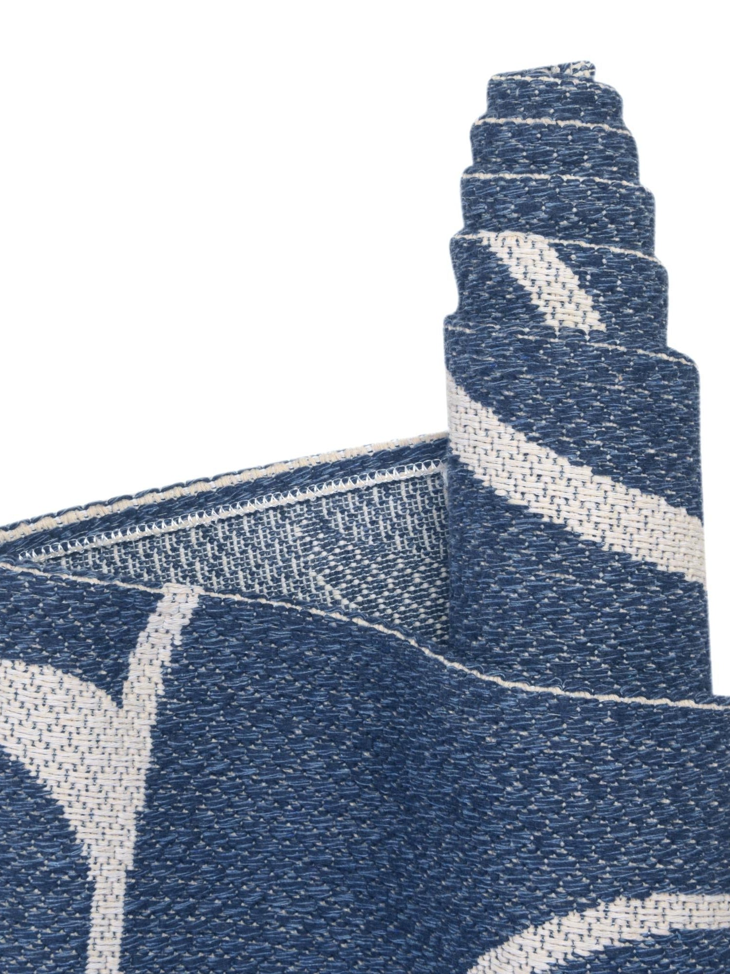 Navy Blue 6' 4 x 9' Decatur Rectangle Area Rug 100% Cotton All Natural Sustainable Eco-Friendly Carpet for Dining Living Office Dorm Rooms for Sale at Rug Engine