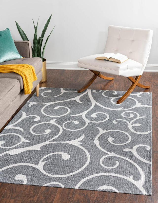 Dark Gray 7' 5 x 10' Decatur Rectangle Area Rug 100% Cotton All Natural Sustainable Eco-Friendly Carpet for Dining Living Office Dorm Rooms for Sale at Rug Engine