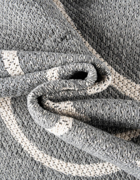 Dark Gray 8' 5 x 11' 4 Decatur Rectangle Area Rug 100% Cotton All Natural Sustainable Eco-Friendly Carpet for Dining Living Office Dorm Rooms for Sale at Rug Engine