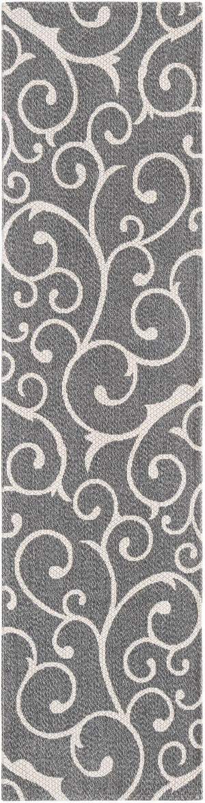 Dark Gray 2' x 7' 10 Decatur Runner Area Rug 100% Cotton All Natural Sustainable Eco-Friendly Carpet for Dining Living Office Dorm Rooms for Sale at Rug Engine