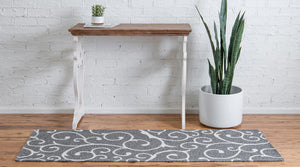 Dark Gray 2' x 6' Decatur Runner Area Rug 100% Cotton All Natural Sustainable Eco-Friendly Carpet for Dining Living Office Dorm Rooms for Sale at Rug Engine