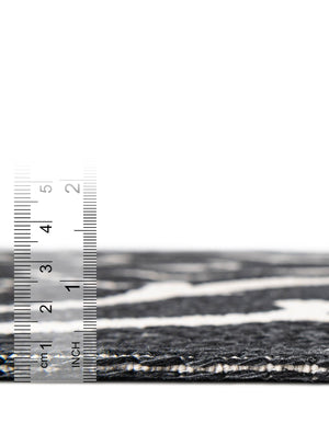 Black 5' x 7' 2 Decatur Rectangle Area Rug 100% Cotton All Natural Sustainable Eco-Friendly Carpet for Dining Living Office Dorm Rooms for Sale at Rug Engine