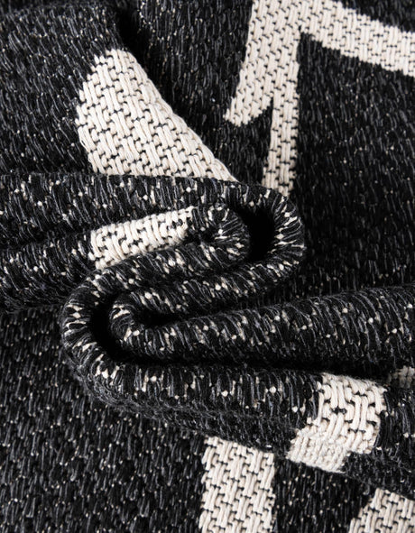 Black 8' 5 x 11' 4 Decatur Rectangle Area Rug 100% Cotton All Natural Sustainable Eco-Friendly Carpet for Dining Living Office Dorm Rooms for Sale at Rug Engine