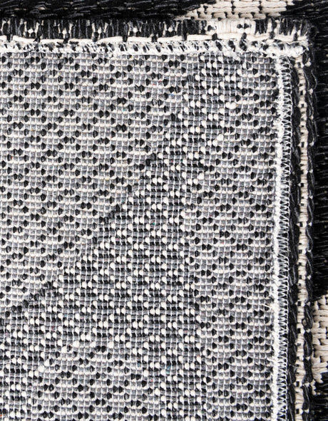 Black 4' 2 x 6' Decatur Rectangle Area Rug 100% Cotton All Natural Sustainable Eco-Friendly Carpet for Dining Living Office Dorm Rooms for Sale at Rug Engine