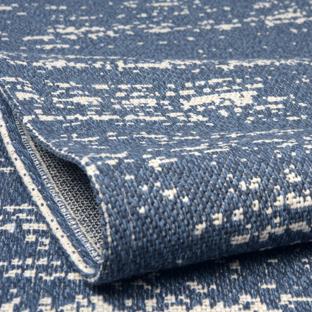 Navy Blue 4' 2 x 6' 1 Decatur Rectangle Area Rug 100% Cotton All Natural Sustainable Eco-Friendly Carpet for Dining Living Office Dorm Rooms for Sale at Rug Engine