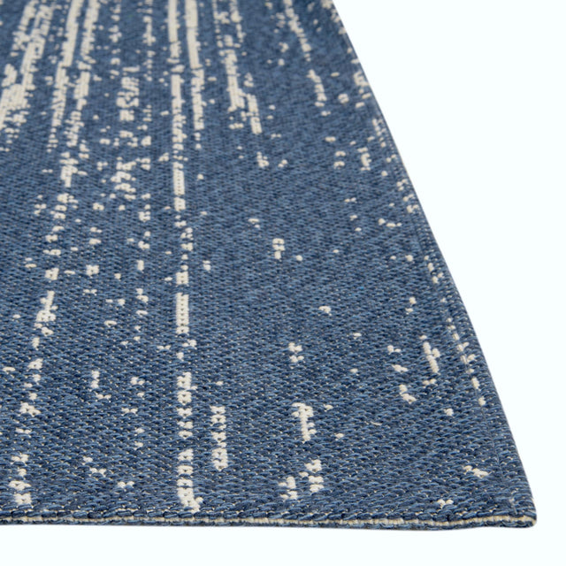 Navy Blue 4' 2 x 6' 1 Decatur Rectangle Area Rug 100% Cotton All Natural Sustainable Eco-Friendly Carpet for Dining Living Office Dorm Rooms for Sale at Rug Engine