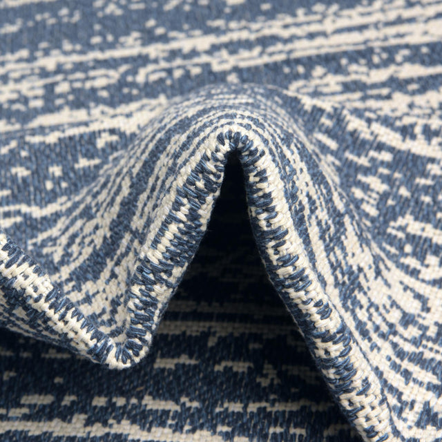 Navy Blue 7' 5 x 10' Decatur Rectangle Area Rug 100% Cotton All Natural Sustainable Eco-Friendly Carpet for Dining Living Office Dorm Rooms for Sale at Rug Engine