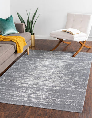 Dark Gray 6' 4 x 9' Decatur Rectangle Area Rug 100% Cotton All Natural Sustainable Eco-Friendly Carpet for Dining Living Office Dorm Rooms for Sale at Rug Engine
