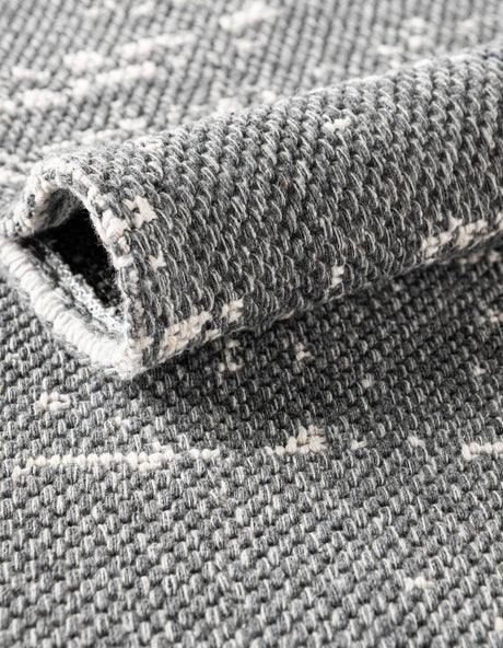 Dark Gray 2' 2 x 3' Decatur Rectangle Area Rug 100% Cotton All Natural Sustainable Eco-Friendly Carpet for Dining Living Office Dorm Rooms for Sale at Rug Engine