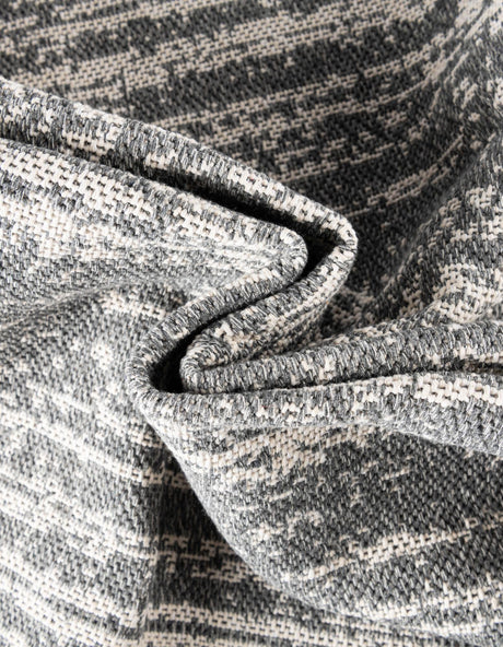 Dark Gray 4' 2 x 6' Decatur Rectangle Area Rug 100% Cotton All Natural Sustainable Eco-Friendly Carpet for Dining Living Office Dorm Rooms for Sale at Rug Engine