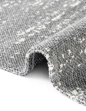 Dark Gray 6' 4 x 9' Decatur Rectangle Area Rug 100% Cotton All Natural Sustainable Eco-Friendly Carpet for Dining Living Office Dorm Rooms for Sale at Rug Engine