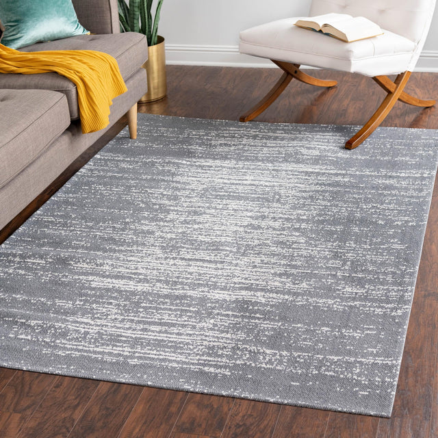 Dark Gray 6' 4 x 9' Decatur Rectangle Area Rug 100% Cotton All Natural Sustainable Eco-Friendly Carpet for Dining Living Office Dorm Rooms for Sale at Rug Engine