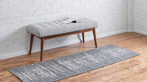 Dark Gray 2' x 7' 10 Decatur Runner Area Rug 100% Cotton All Natural Sustainable Eco-Friendly Carpet for Dining Living Office Dorm Rooms for Sale at Rug Engine