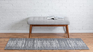 Dark Gray 2' x 7' 10 Decatur Runner Area Rug 100% Cotton All Natural Sustainable Eco-Friendly Carpet for Dining Living Office Dorm Rooms for Sale at Rug Engine