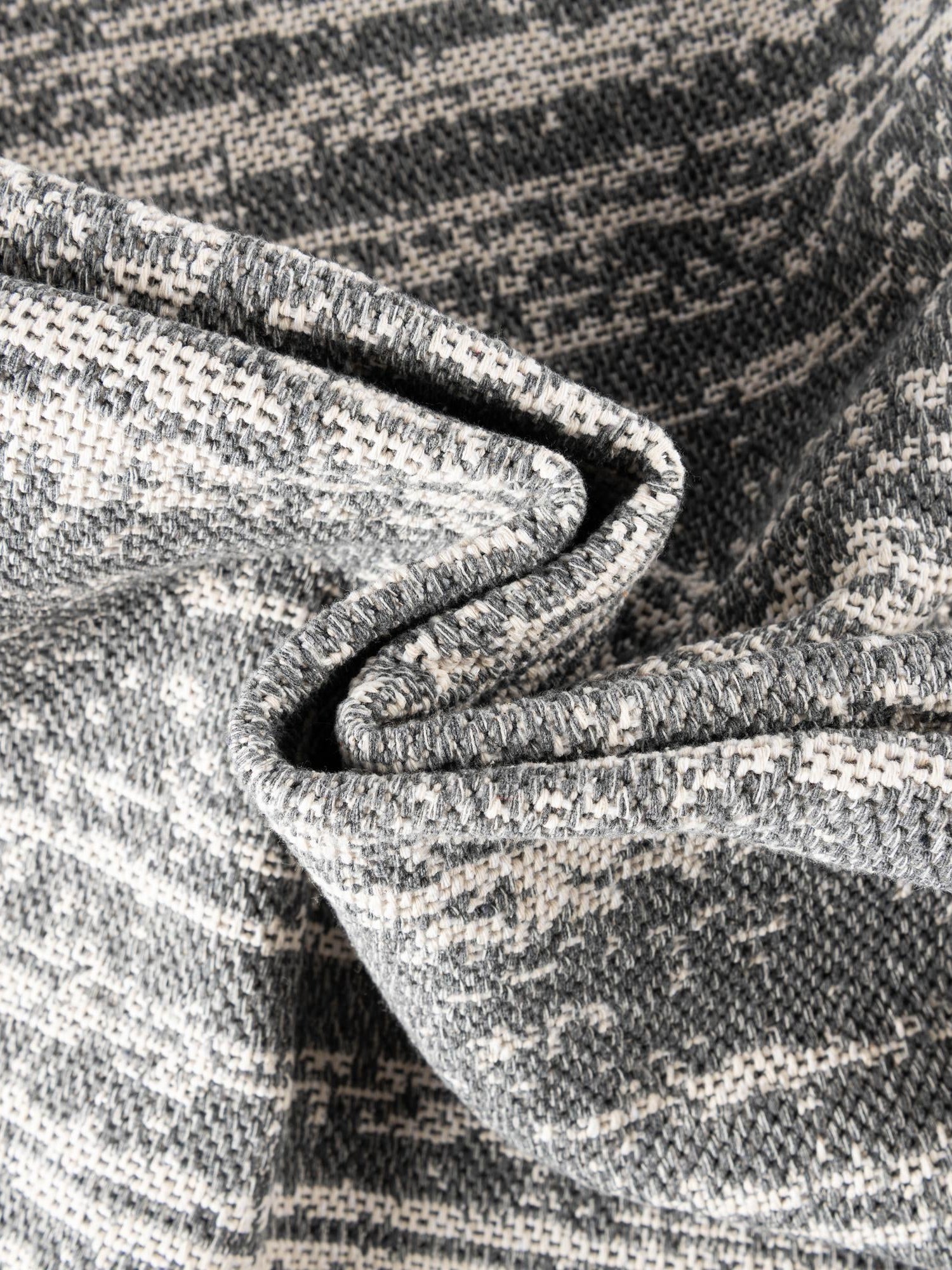 Dark Gray 2' x 6' Decatur Runner Area Rug 100% Cotton All Natural Sustainable Eco-Friendly Carpet for Dining Living Office Dorm Rooms for Sale at Rug Engine