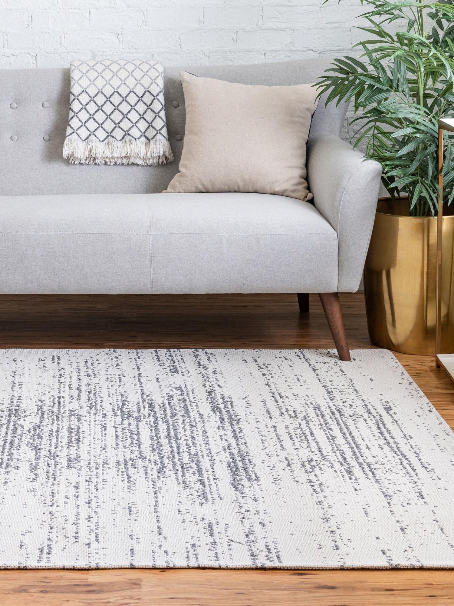 Ivory 2' 2 x 3' Decatur Rectangle Area Rug 100% Cotton All Natural Sustainable Eco-Friendly Carpet for Dining Living Office Dorm Rooms for Sale at Rug Engine