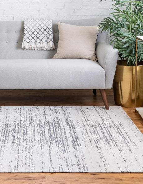 Ivory 4' 2 x 6' 1 Decatur Rectangle Area Rug 100% Cotton All Natural Sustainable Eco-Friendly Carpet for Dining Living Office Dorm Rooms for Sale at Rug Engine
