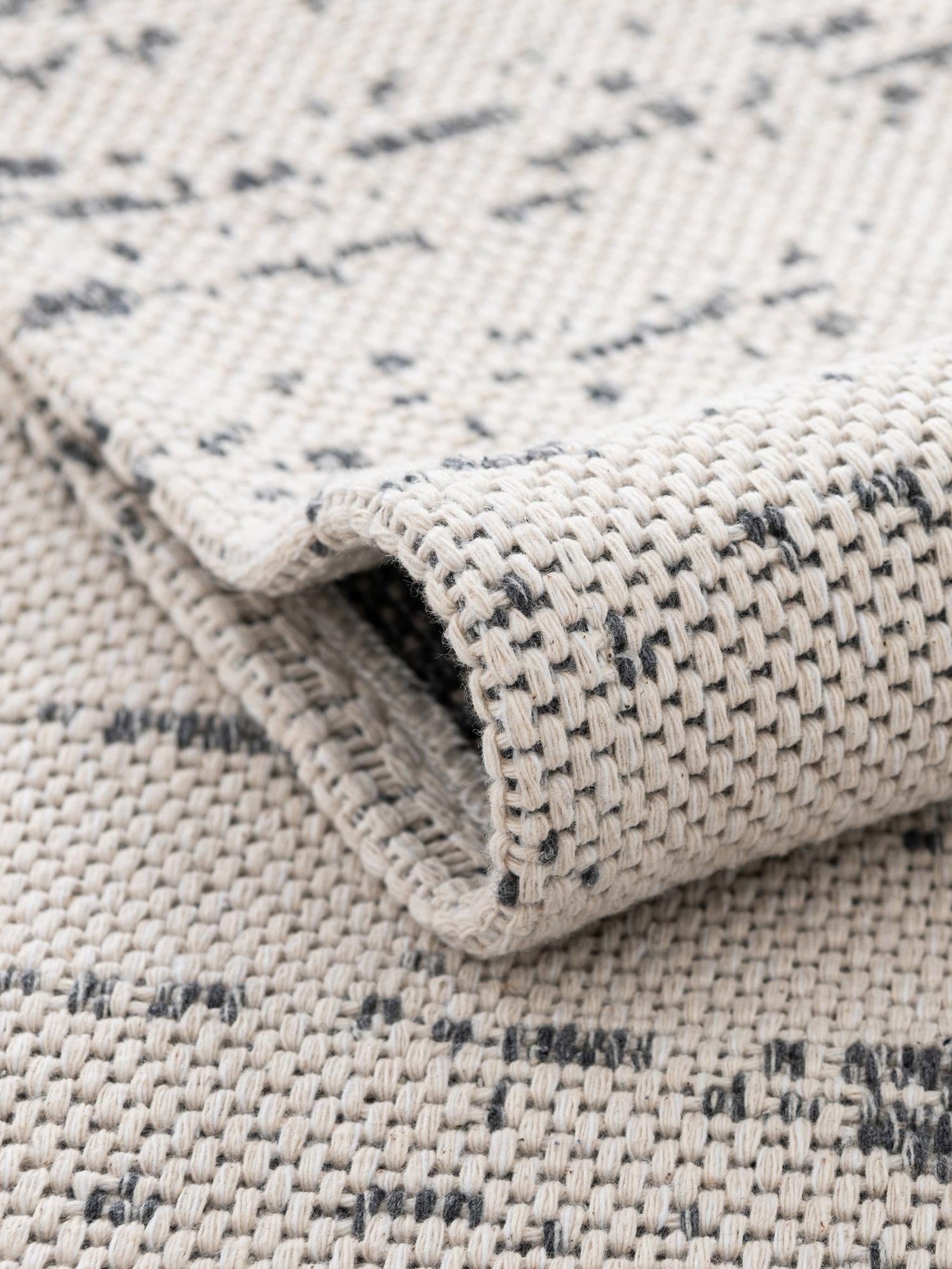 Ivory 2' 2 x 3' Decatur Rectangle Area Rug 100% Cotton All Natural Sustainable Eco-Friendly Carpet for Dining Living Office Dorm Rooms for Sale at Rug Engine