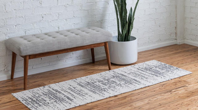 Ivory 2' x 6' Decatur Runner Area Rug 100% Cotton All Natural Sustainable Eco-Friendly Carpet for Dining Living Office Dorm Rooms for Sale at Rug Engine