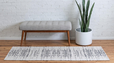 Ivory 2' x 7' 10 Decatur Runner Area Rug 100% Cotton All Natural Sustainable Eco-Friendly Carpet for Dining Living Office Dorm Rooms for Sale at Rug Engine