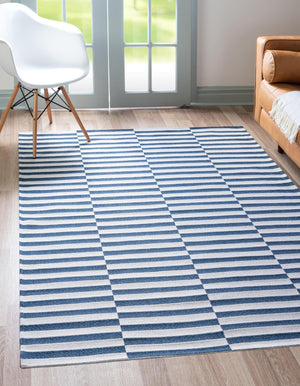 Navy Blue 2' 2 x 3' 1 Decatur Rectangle Area Rug 100% Cotton All Natural Sustainable Eco-Friendly Carpet for Dining Living Office Dorm Rooms for Sale at Rug Engine