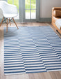 Navy Blue 2' 2 x 3' 1 Decatur Rectangle Area Rug 100% Cotton All Natural Sustainable Eco-Friendly Carpet for Dining Living Office Dorm Rooms for Sale at Rug Engine