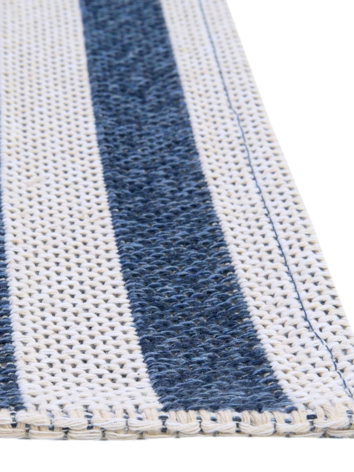 Navy Blue 2' 2 x 3' 1 Decatur Rectangle Area Rug 100% Cotton All Natural Sustainable Eco-Friendly Carpet for Dining Living Office Dorm Rooms for Sale at Rug Engine