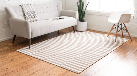 Taupe 4' 2 x 6' Decatur Rectangle Area Rug 100% Cotton All Natural Sustainable Eco-Friendly Carpet for Dining Living Office Dorm Rooms for Sale at Rug Engine