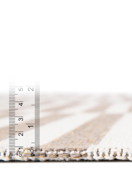 Taupe 5' x 7' 2 Decatur Rectangle Area Rug 100% Cotton All Natural Sustainable Eco-Friendly Carpet for Dining Living Office Dorm Rooms for Sale at Rug Engine