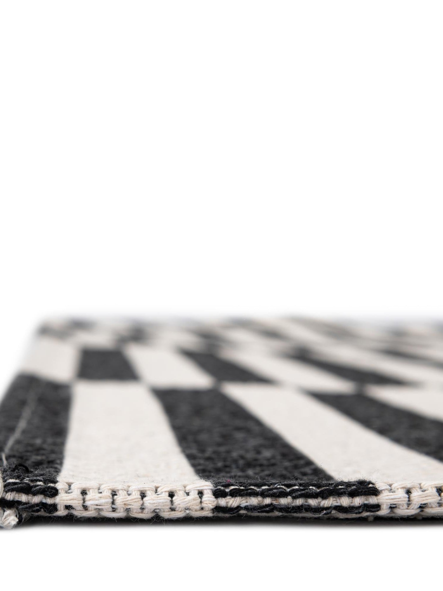 Black 2' x 7' 10 Decatur Runner Area Rug 100% Cotton All Natural Sustainable Eco-Friendly Carpet for Dining Living Office Dorm Rooms for Sale at Rug Engine