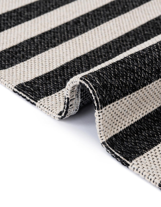 Black 2' x 6' Decatur Runner Area Rug 100% Cotton All Natural Sustainable Eco-Friendly Carpet for Dining Living Office Dorm Rooms for Sale at Rug Engine