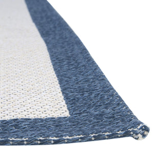 Navy Blue 2' x 6' Decatur Runner Area Rug 100% Cotton All Natural Sustainable Eco-Friendly Carpet for Dining Living Office Dorm Rooms for Sale at Rug Engine
