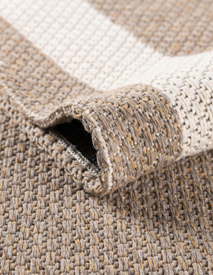 Taupe 4' 2 x 6' Decatur Rectangle Area Rug 100% Cotton All Natural Sustainable Eco-Friendly Carpet for Dining Living Office Dorm Rooms for Sale at Rug Engine