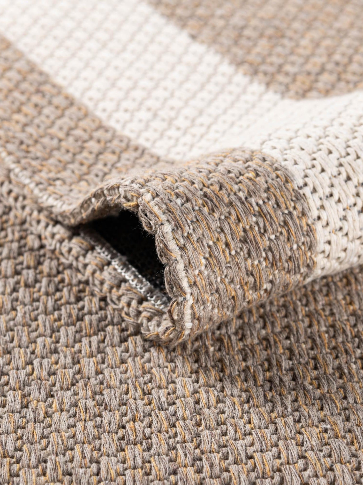 Taupe 5' x 7' 2 Decatur Rectangle Area Rug 100% Cotton All Natural Sustainable Eco-Friendly Carpet for Dining Living Office Dorm Rooms for Sale at Rug Engine
